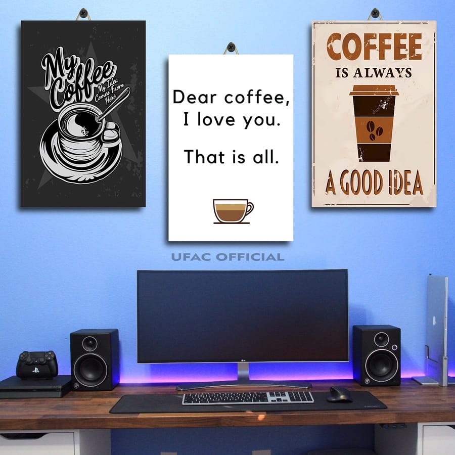 41-60 HIASAN DINDING QUOTE KOPI PAHIT 20X30 BB1DV|K3203| UFAC OFFICIAL| POSTER QUOTES KOPI LUCU | PO