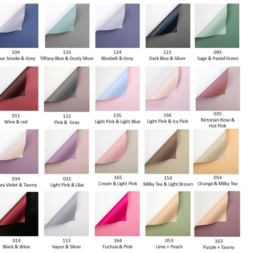 

Buruan Dapetin [20 LEMBAR] Flower Wrapping Paper Dua Warna Bi Color Kertas Buket Bunga Florist Cellophane