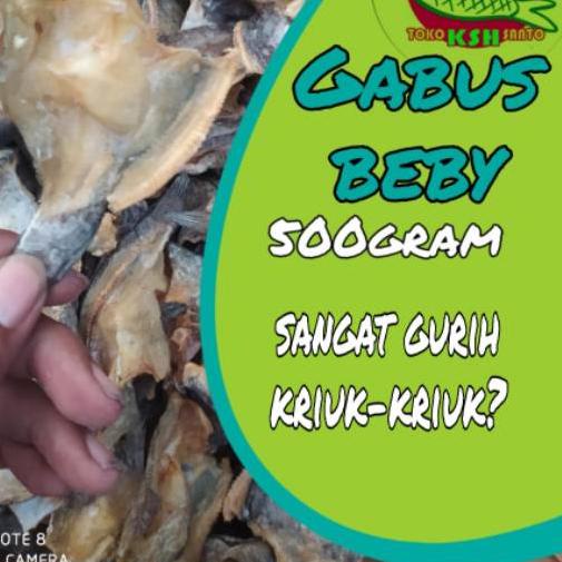 

☇ Ikan asin gabus beby-500gram ☎