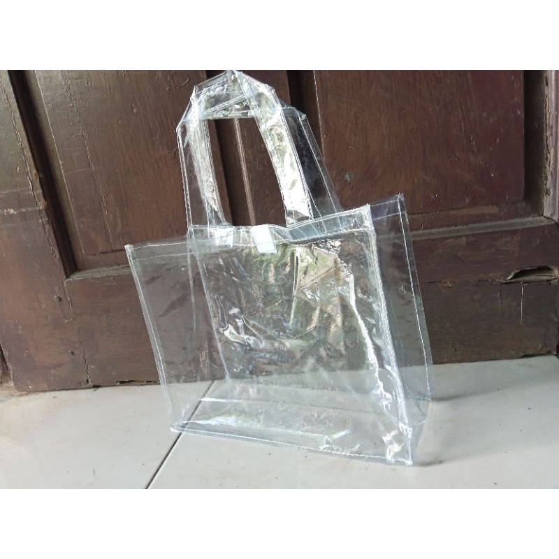 tas mika transparan/tas mika bening souvenir(ready stok)