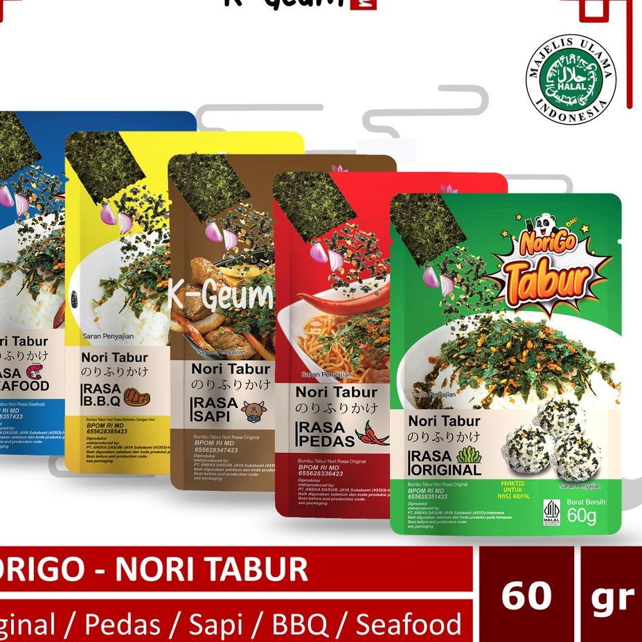 

Promo besarW2i2H NORIGO Nori Tabur Rumput Laut Panggang | Abon Nori 60 gram