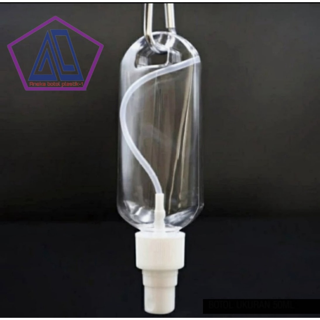 Botol Spray 60ml Bening Gantung Kunci  Botol Spray