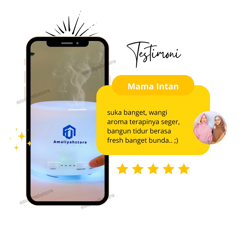 Uap Ruangan Aromaterapi Diffuser Humidifier Aromatherapy Untuk Kesehatan Bayi Pewangi Pelembab Pengharum Ruangan Tamu Dan Penghilang Bau Kamar Mandi Elektrik