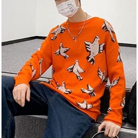 sweater rajut tebal merpati pria dan wanita