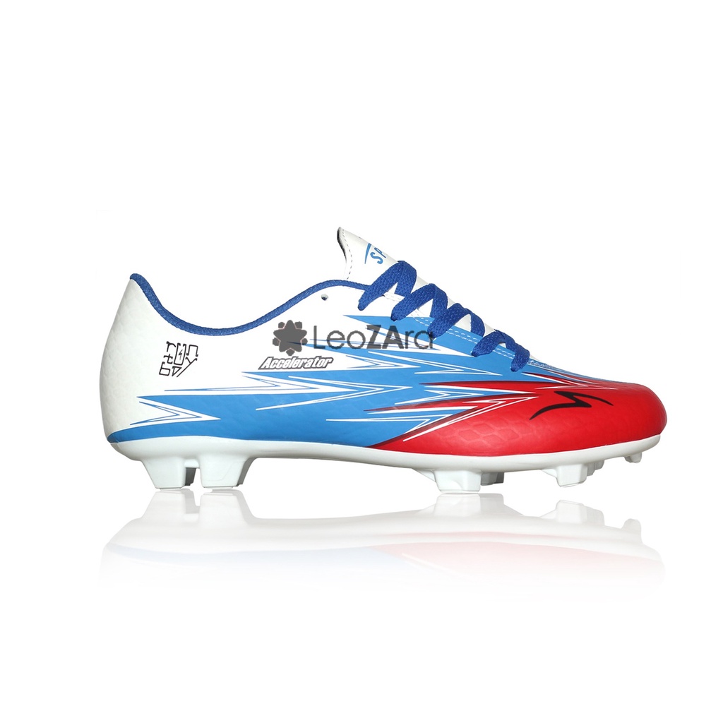 Sepatu Bola Pria Mini Soccer New Specs Accelerator Rainbow White Blue Size 39 Sampai 44