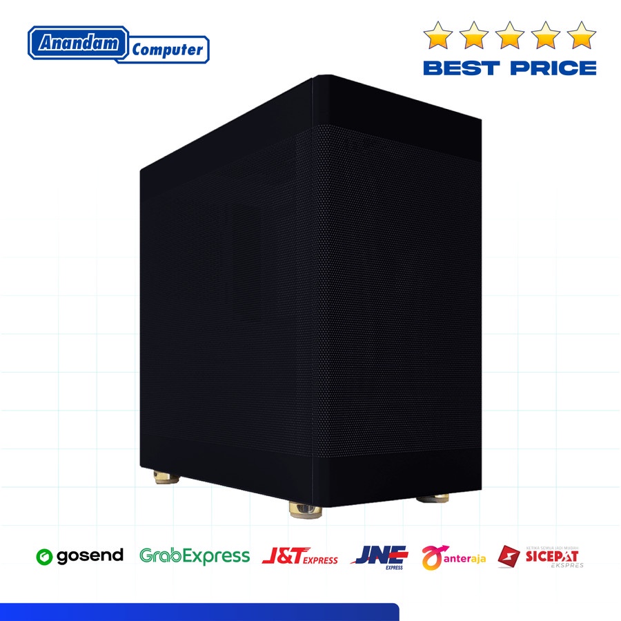 CUBE GAMING AVENT BLACK - All Black Inside FULL MESH