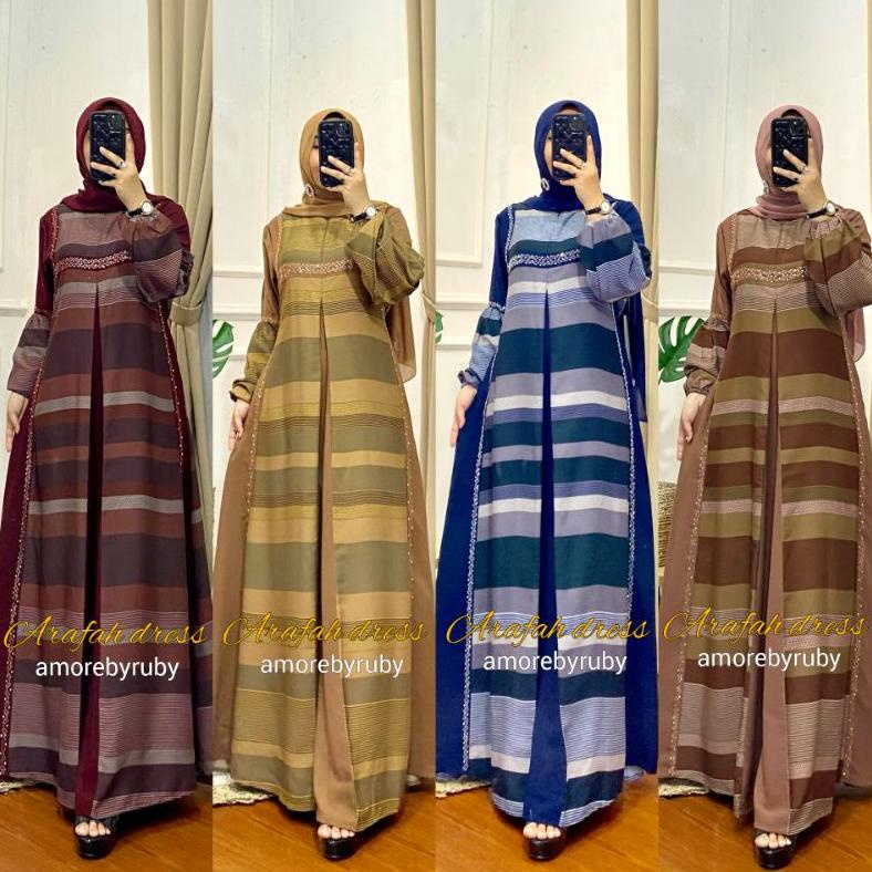 Terbaru ARAFAH DRESS AMORE BY RUBY ORI GAMIS TERBARU DRESS MUSLIM BAJU MUSLIM Murah