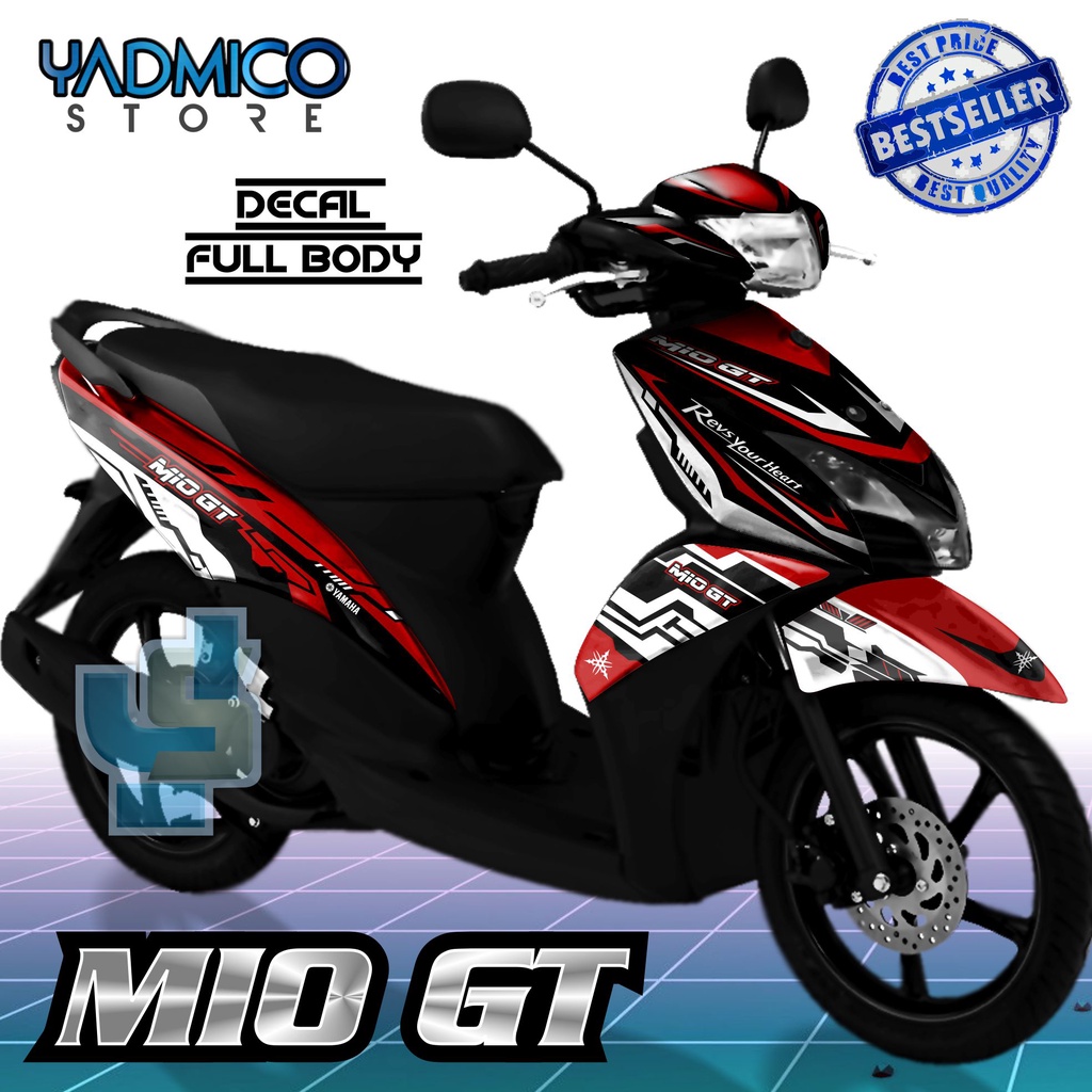 Decal Mio GT Full Body - Stiker Motor Mio GT Full Body - Decal Hologram Mio GT Full Body Variasi - S