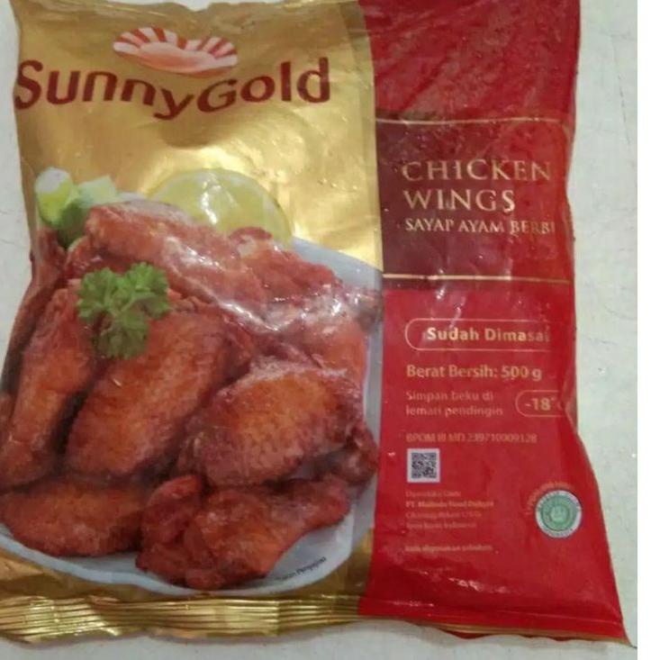 

✪ Sunnygold chicken wings sunny gold sayap ayam 500gr ☋