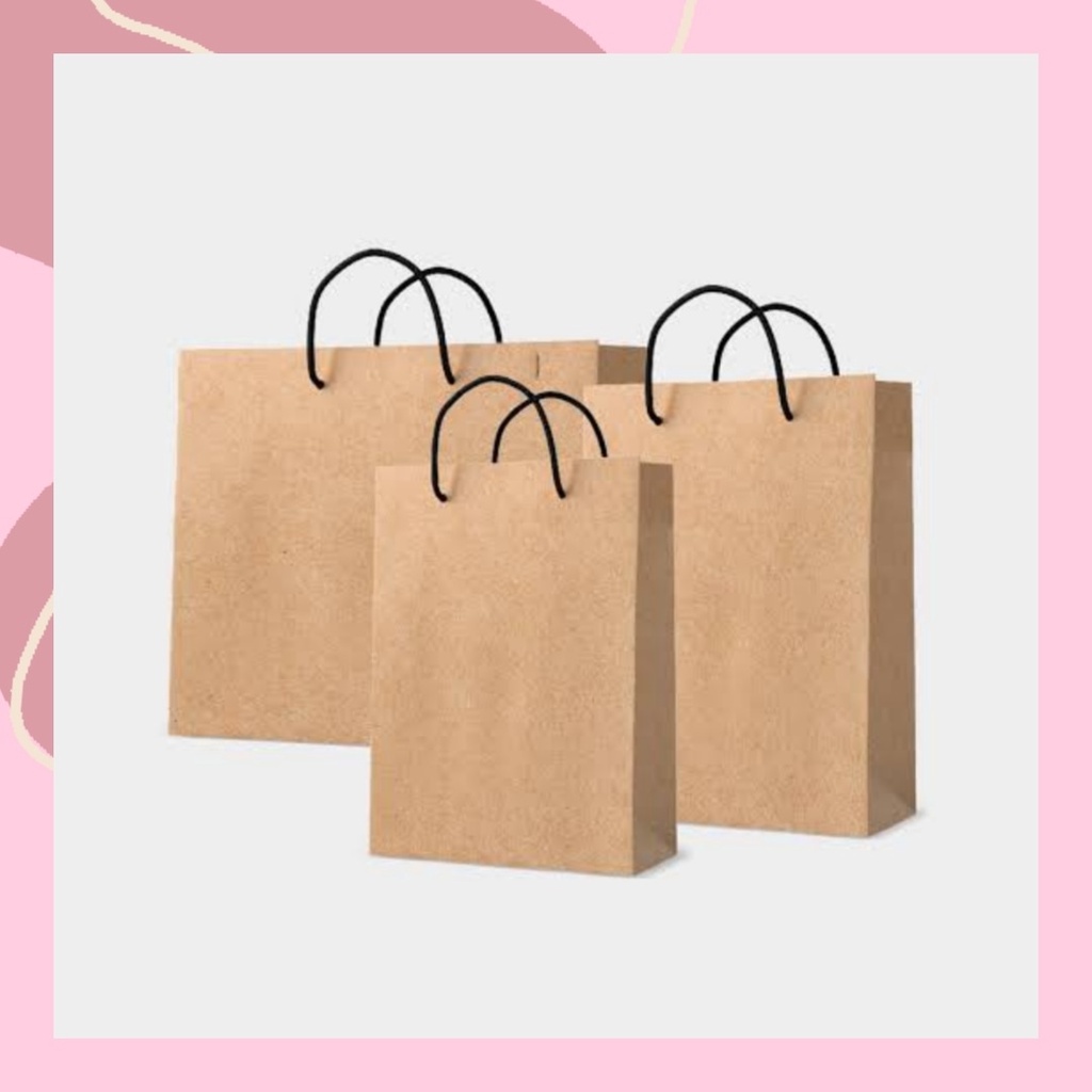 Isi 4 pcs Grosir paper bag /Paper bag Murah/  Kantong Kertas / Eco Friendly / Tas / Kantong / hamper