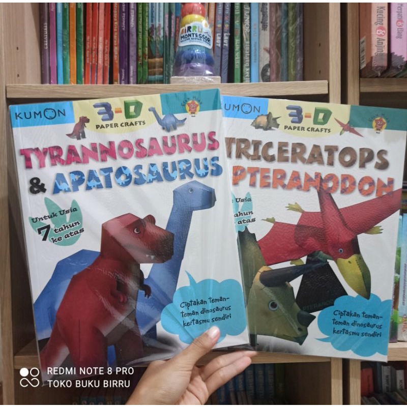 

Kumon X Elex Kids 3D paper crafts dinosaurus