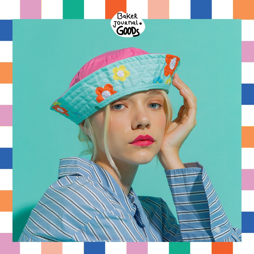 Bucket Hat 2 side by Baker Journal Goods - Summer Flowers