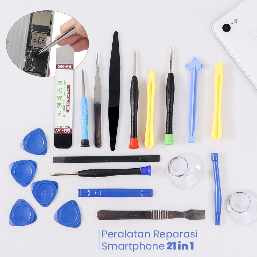 Peralatan Reparasi Smartphone 21 in 1 Repair Tools Se