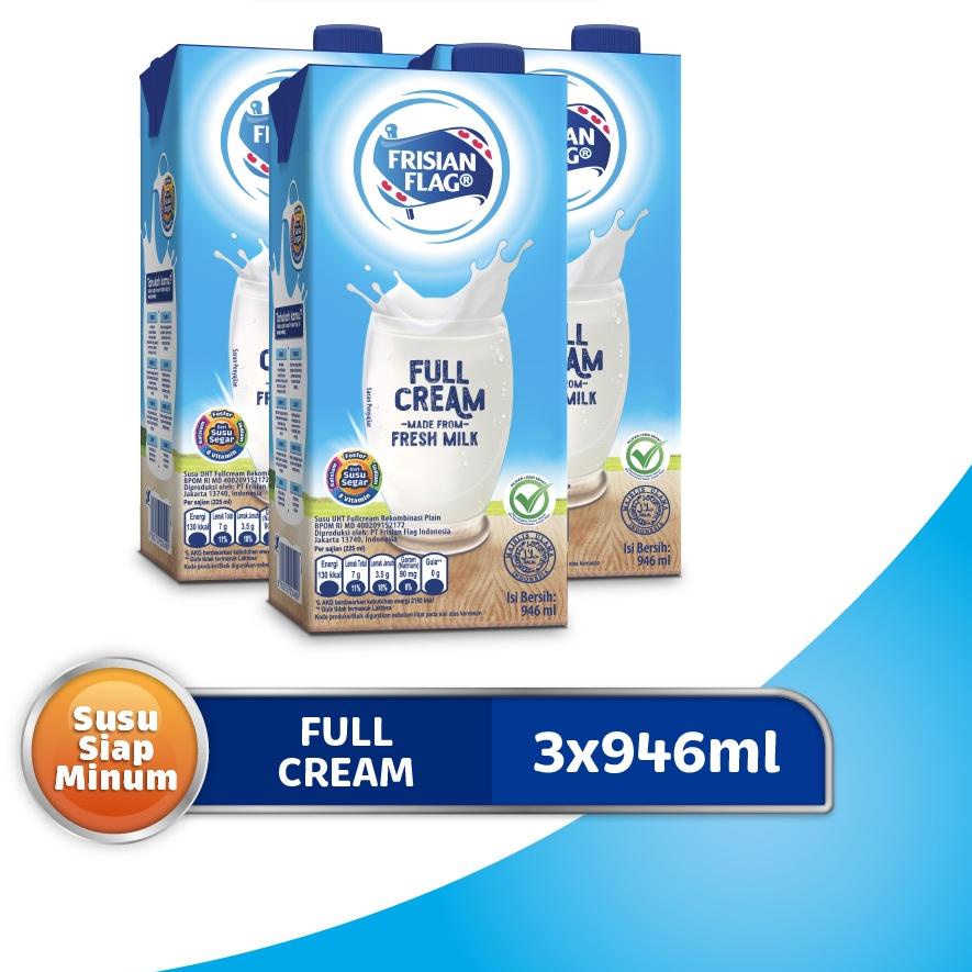 

☞ Frisian Flag Family UHT Full Cream 946 ml x 3 pcs ❊