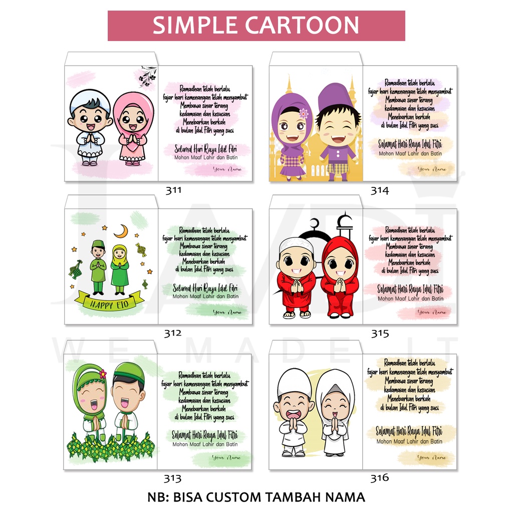 

Amplop Lebaran Custome Lucu Pakai Nama