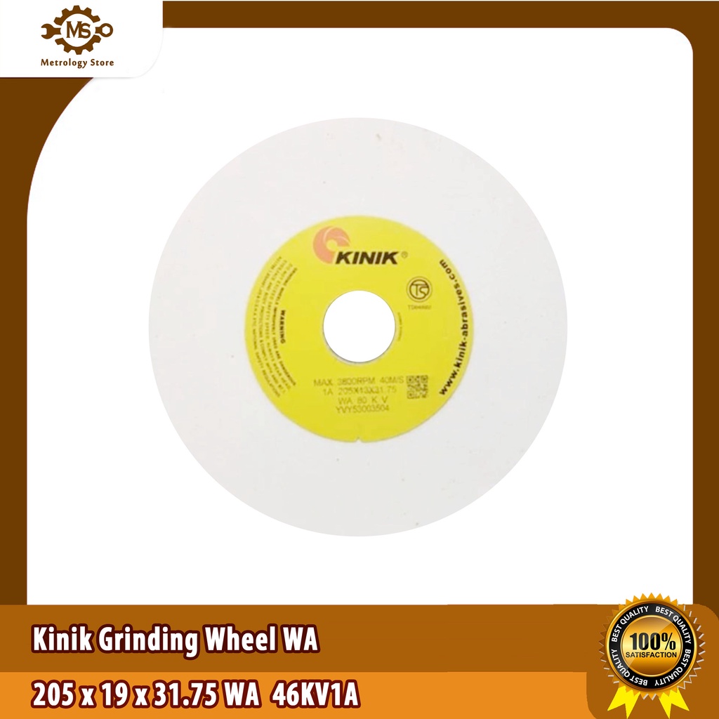 Kinik Grinding Wheel WA 205 x 19 x 31.75 WA 46KV1A