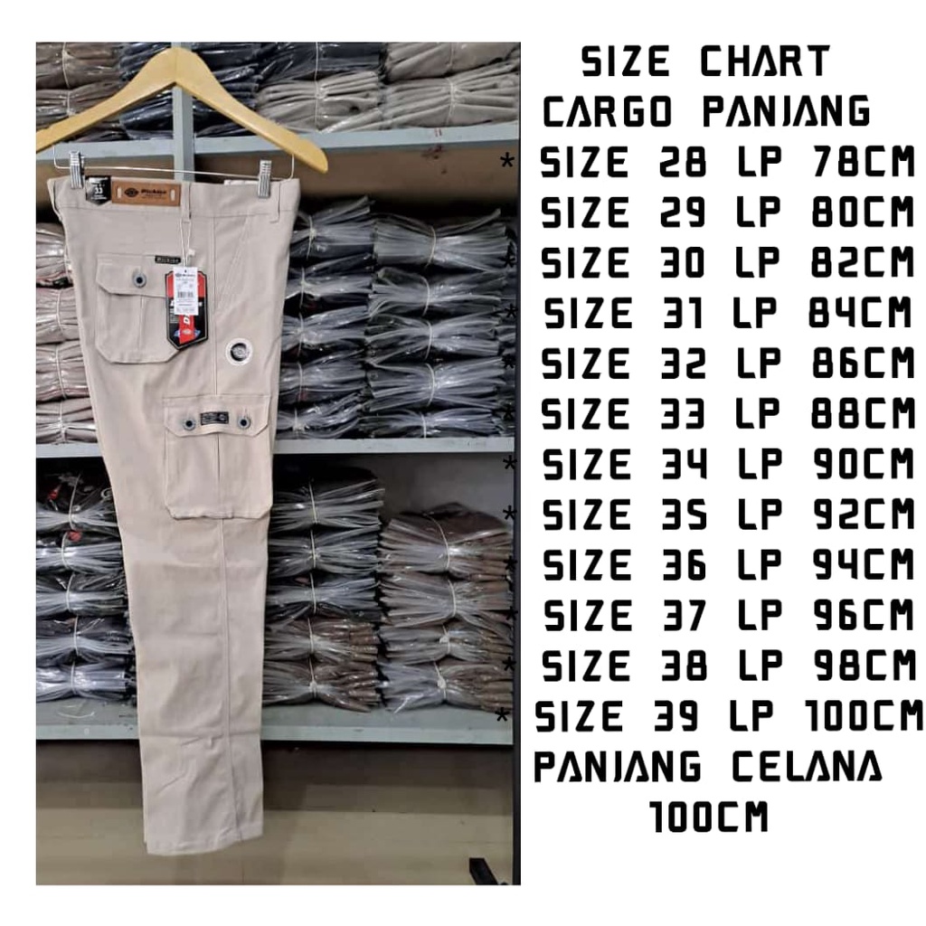 Celana Cargo Panjang Pria Dickies Distro Premium Full Acc