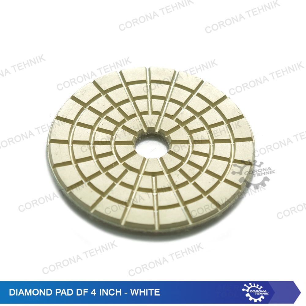 White - for Granit - Marmer - Diamond Pad DF 4 Inch