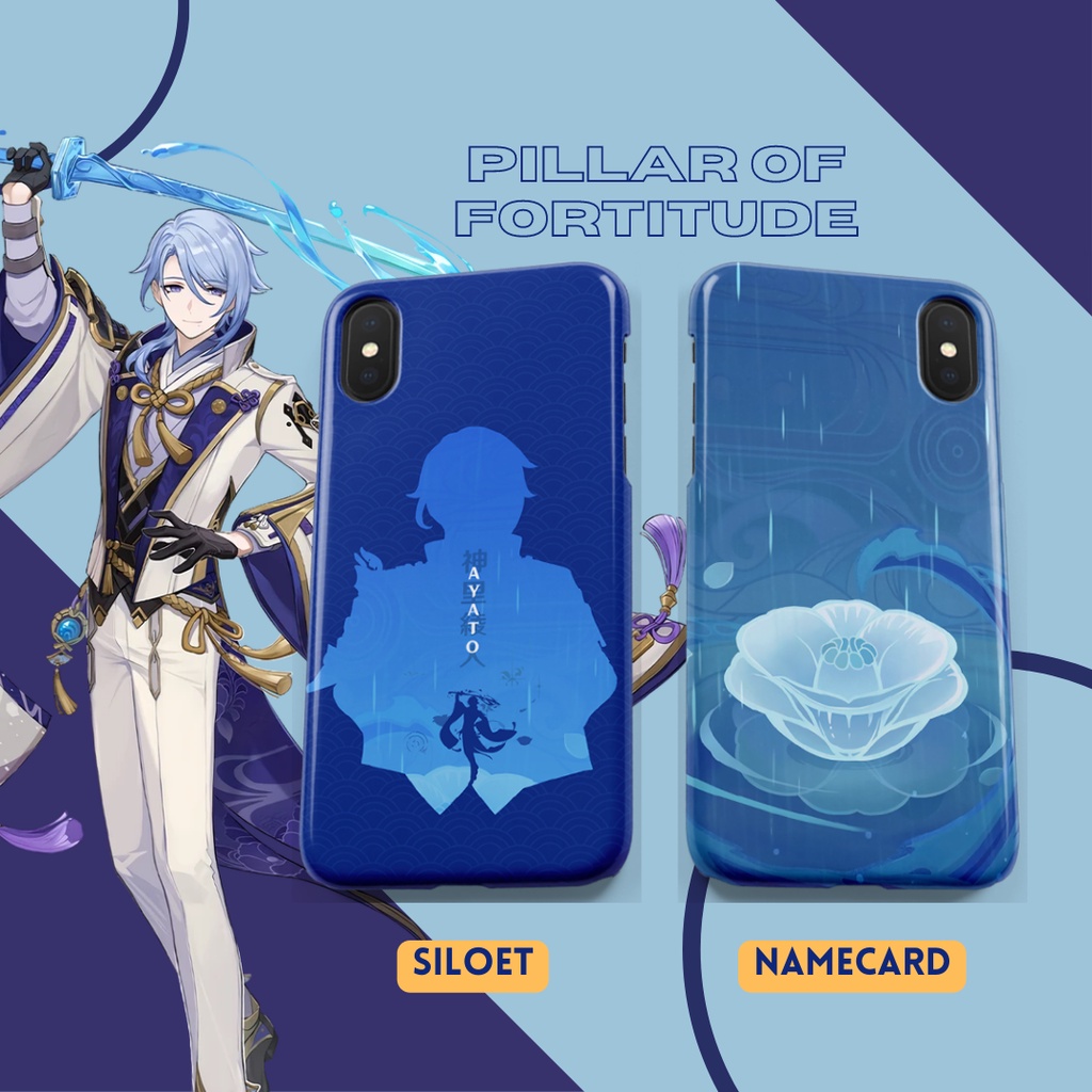 Case casing genshin impact ayato kamisato softcase hardcase glasscase ayaya