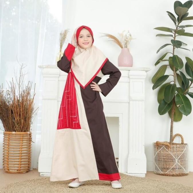 Fayrany FGW-017 Baju Muslim Gamis Anak Warna Size 6 - 15