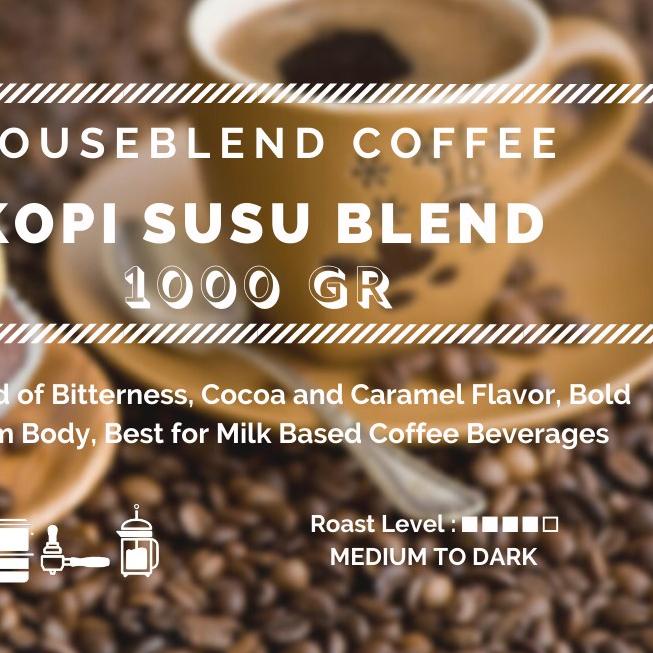 

✯ Kopi Susu HouseBlend 1Kg Robusta Arabika Coffee Bean 1000gr Biji Kopi Arabica ←