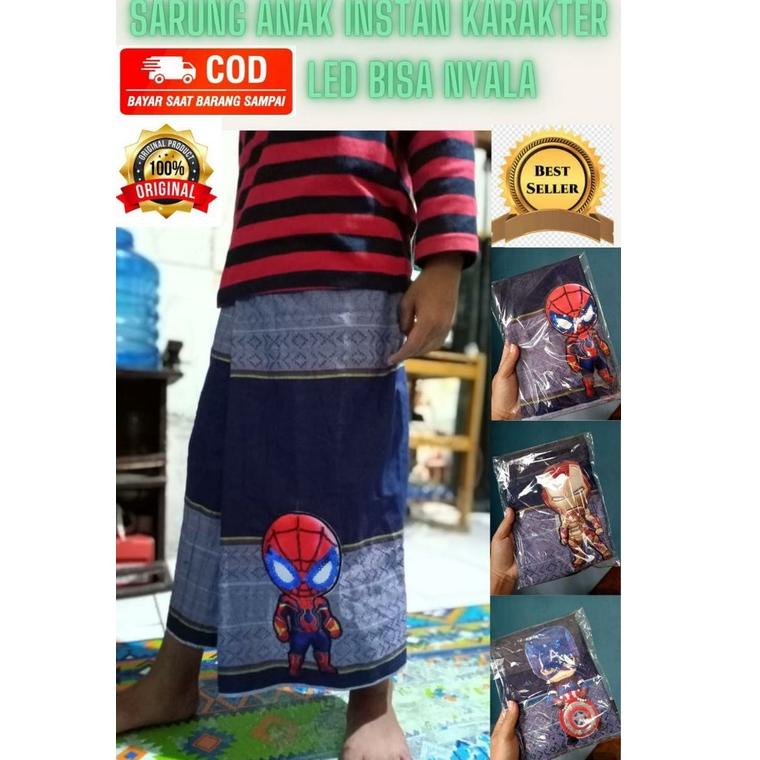 TERBARU X97 COD Sarung anak instan karakter LED - sarung sunat anak karakter - bukan sarung celana .