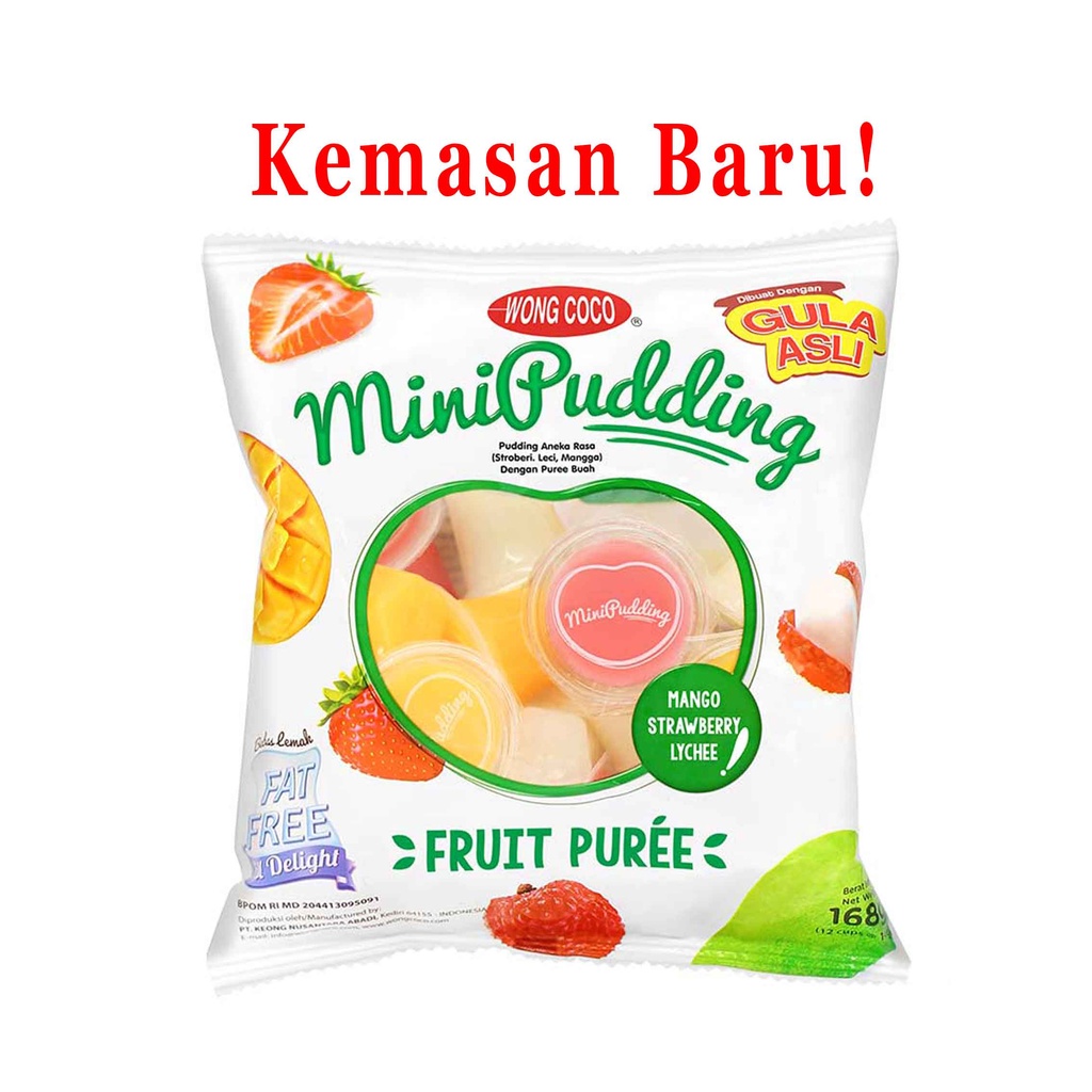 Wong Coco / My Pudding / Fruit Pure / Isi 12cup x 14g