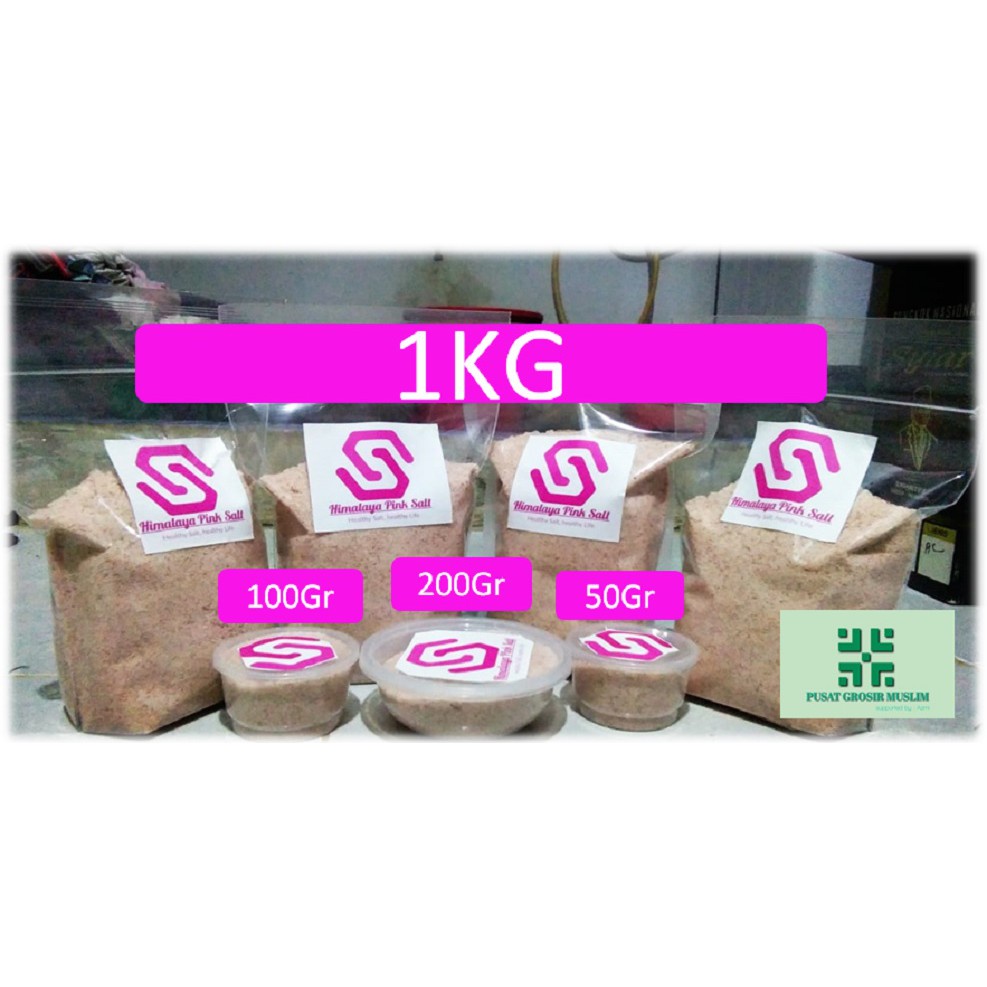 Himalayan Pink Salt Garam Natural Himalaya Repack 100 Gr