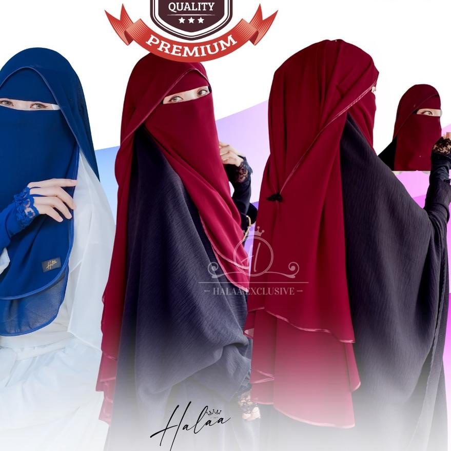 ✶ NIQAB CADAR HADRAMAUT / BUTTERFLY / CADAR SIFON SILKY SIFON PREMIUM ✩