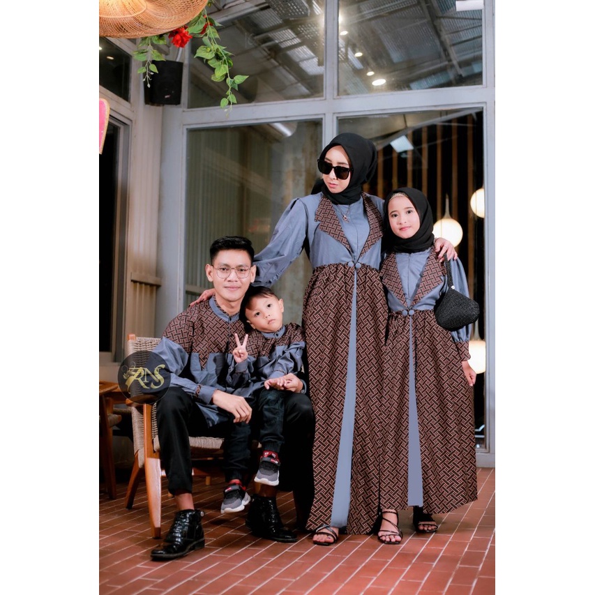 Baju Marina Raya Series Muslim Keluarga Couple Lebaran Terbaru 2023