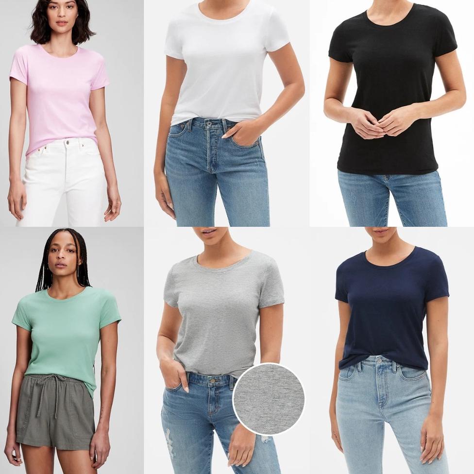 TERBAIK Kaos Wanita GAP Favorite Crewneck T-Shirt