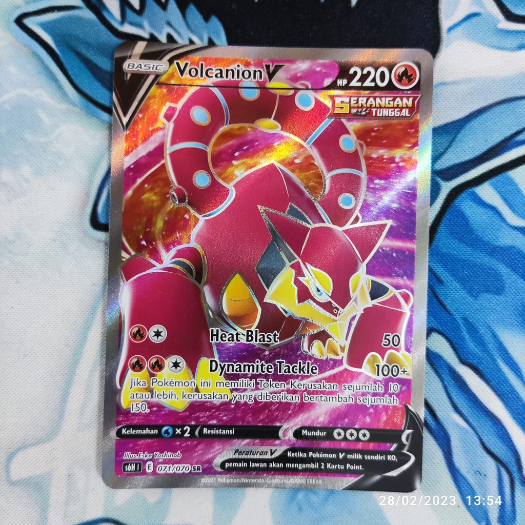 pokemon Indonesia volcanion v 071/070 SR original