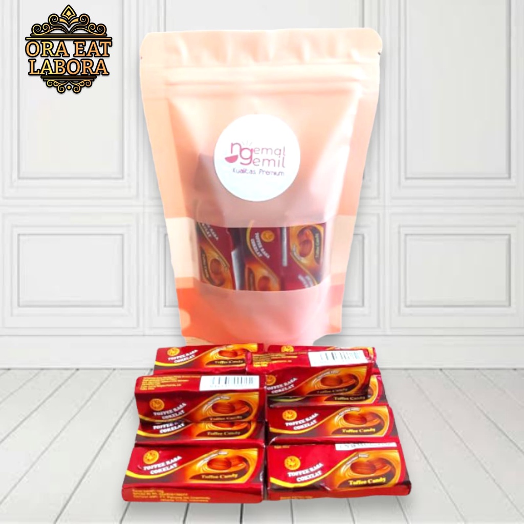 

Permen Toffee Rasa Coklat 3in1Kualitas Premium - Ora Eat Labora