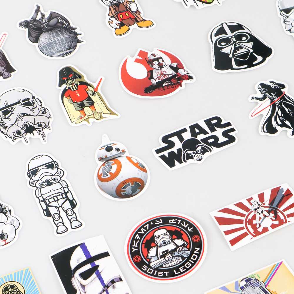 (BISA COD) FTIHSHP Stiker Tempel Star Wars 25 PCS