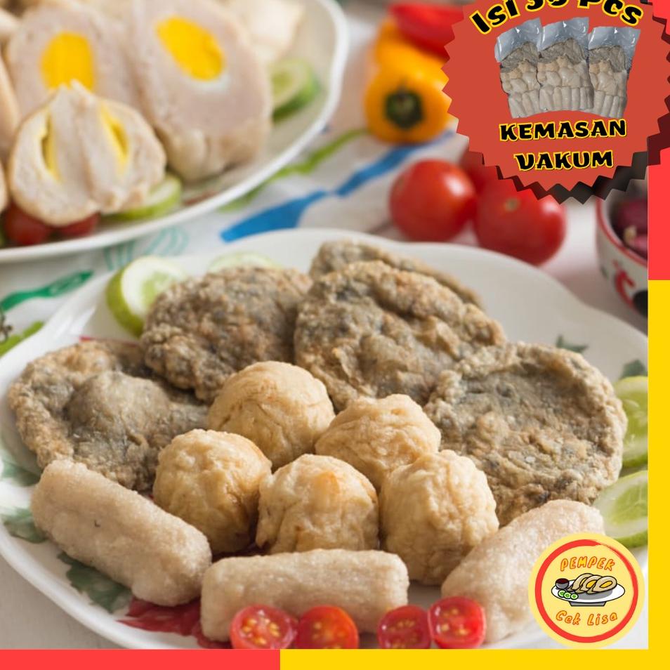 ♨ PEMPEK PALEMBANG KECIL PAKET CAMPUR ISI 30PCS + CUKO PEMPEK FROZEN MAKANAN BEKU FROZEN FOOD ♣