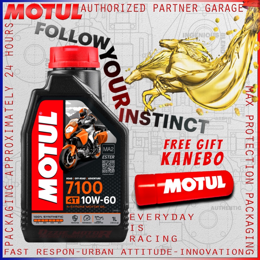 MOTUL 7100 4T 1L 10W60 OLI MOTOR IMPORT ORIGINAL