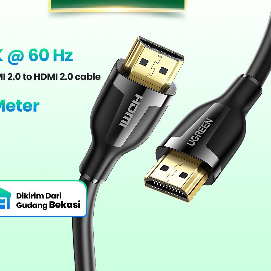 ❇ 【Stok Produk di Indonesia】Ugreen Kabel 1.5m Hdmi 2.0 4k Untuk Iptv Lcd HDMI 4K Cable ☎