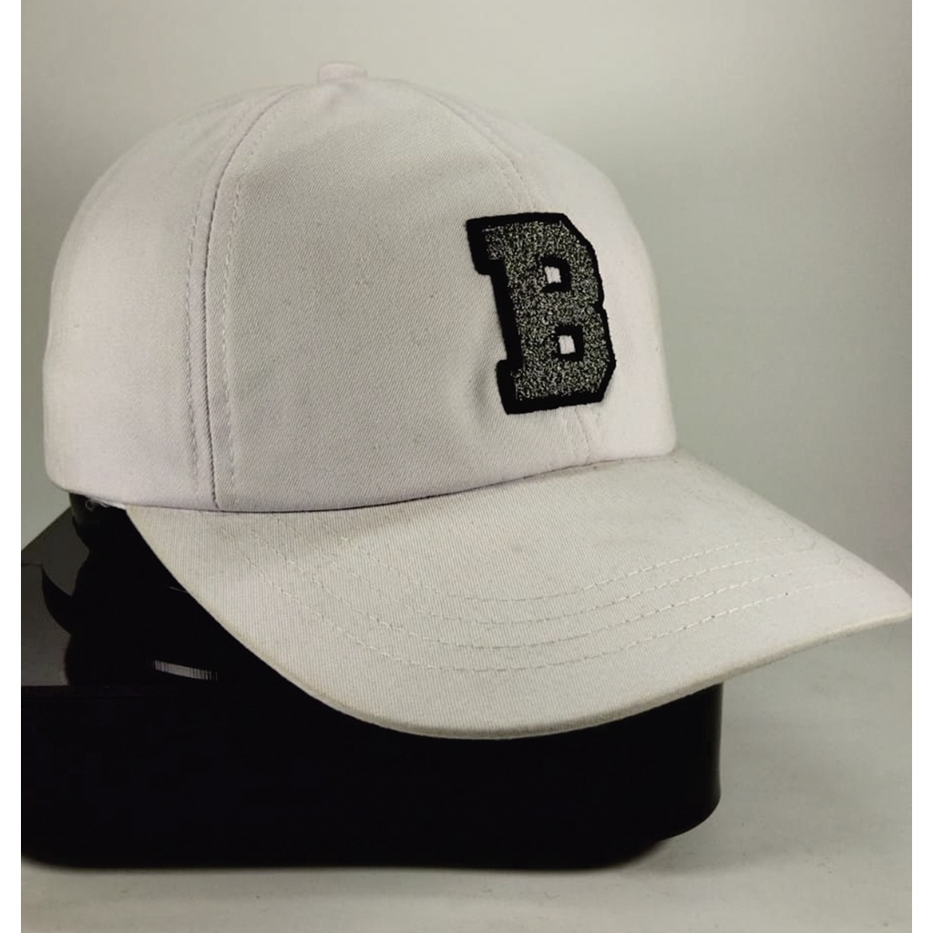 TOPI POLOCAP PRIA WANITA BORDIR CUSTOM INISIAL FAKE CHENILLE TIMBUL