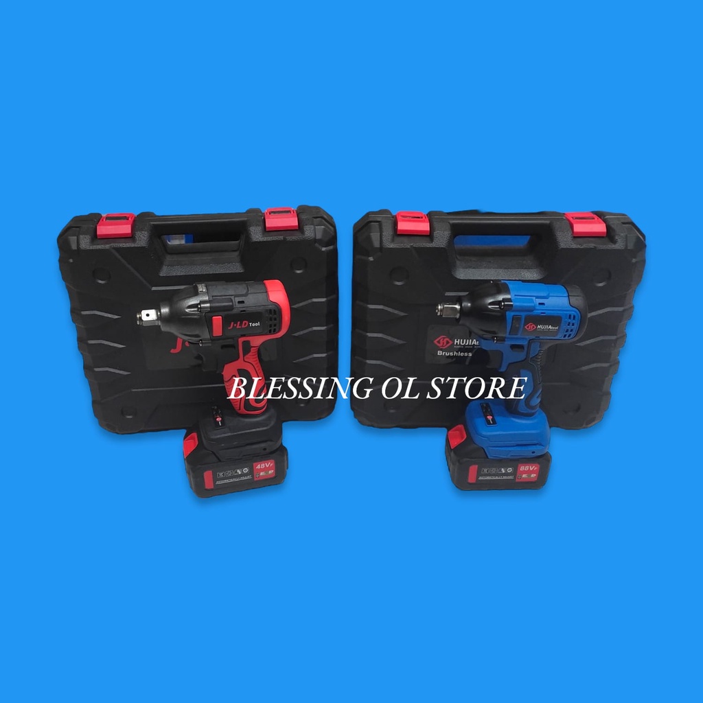 CORDLESS IMPACT WRENCH BRUSHLESS 2 BATERAI / IMPACT WRENCH MURAH