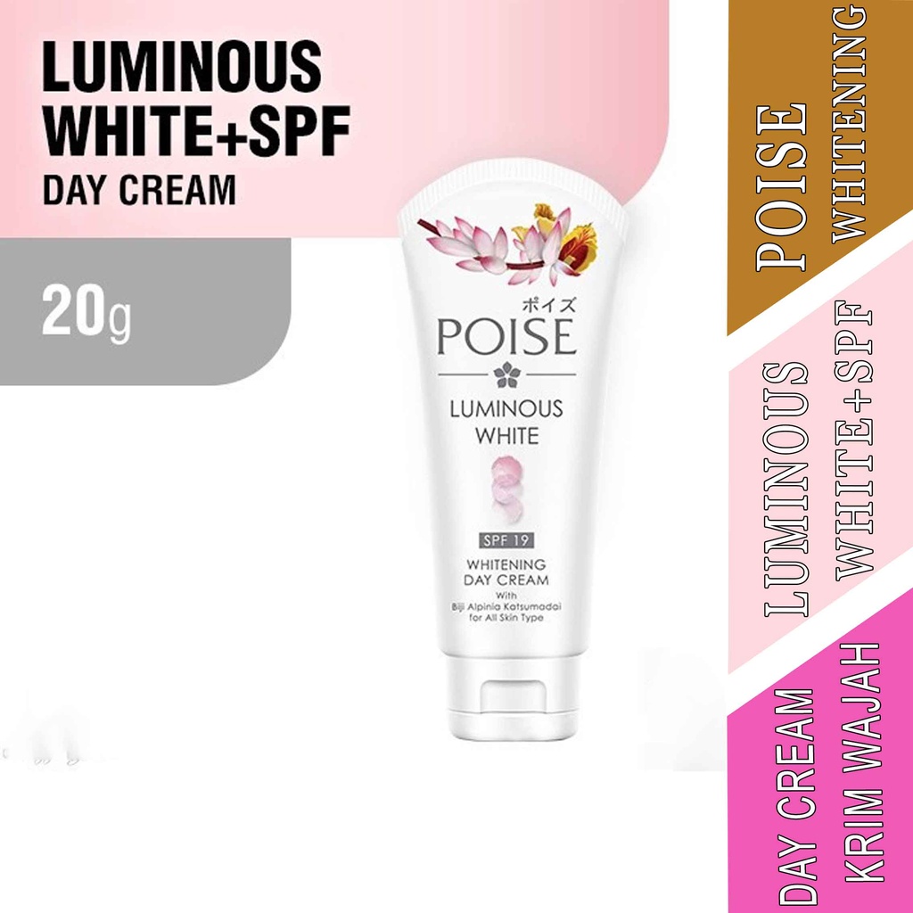 Krim Siang- Poise Luminous White- Whitening Day Cream spf 19- 20g