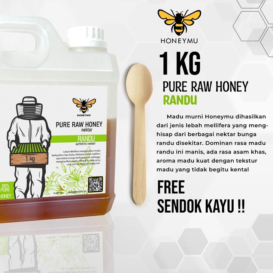 

☛ Murni Asli Honeymu Nektar Bunga Randu 1Kg ֍