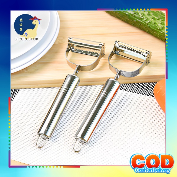 PEELER / PISAU PENGUPAS KULIT BUAH DAN SAYUR 2IN1 STAINLESS PEELER / PENGUPAS KENTANG BUAH SERBAGUNA