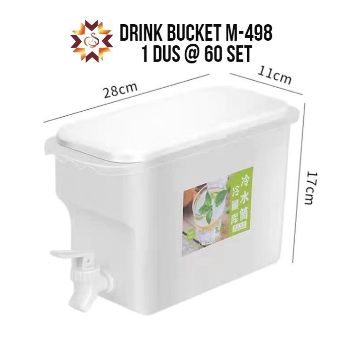 Drink Bucket Dispenser Air Minuman Juice Portable Water Jug 3.5 Liter M-498