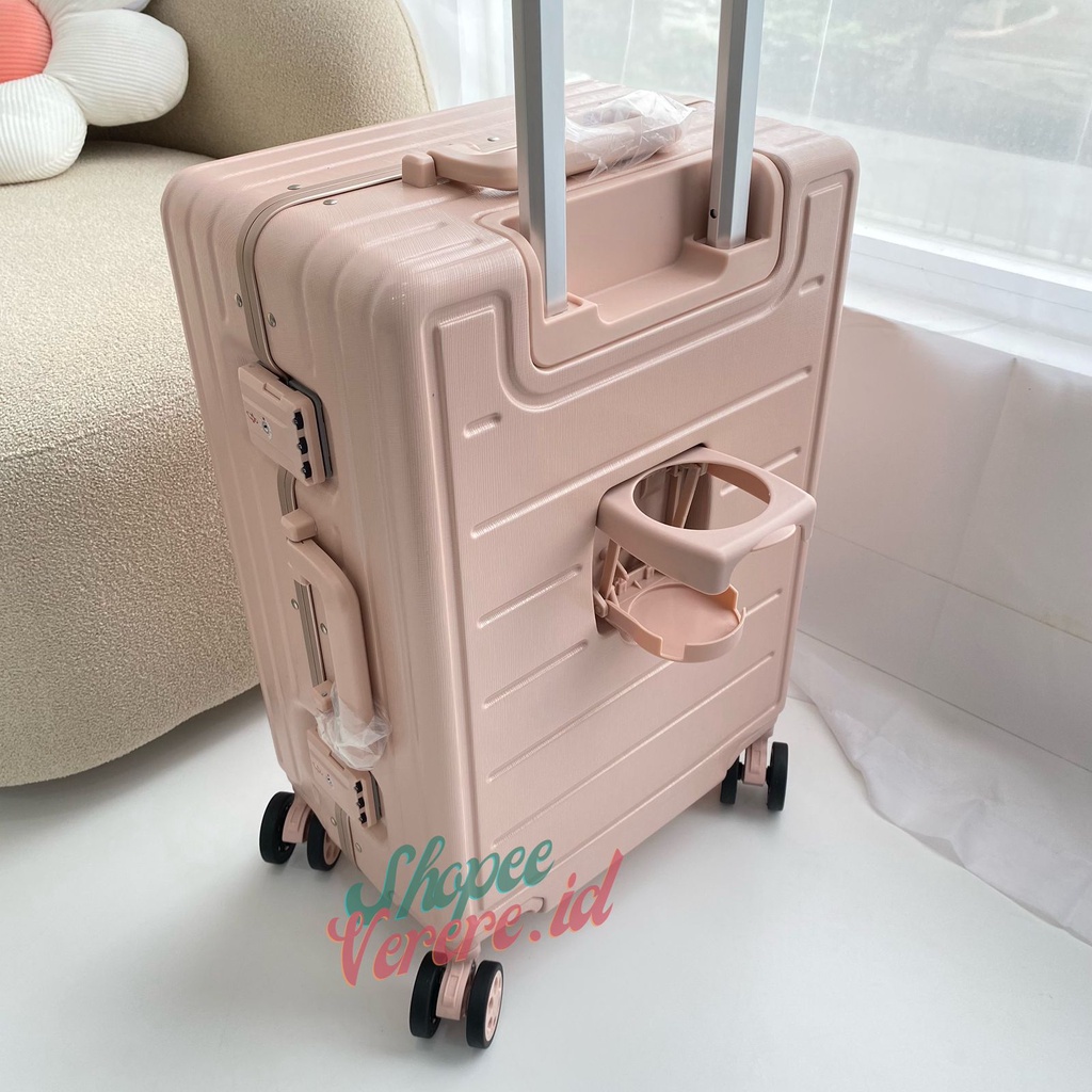 Koper Parkson Zuri Series Cabin Size 20 Inch Bagasi 24 Inch TSA Lock Frame Alumunium 4 Roda 360 Rotasi Anti Maling Anti Pecah