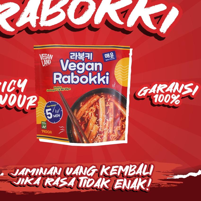 

☀ [VEGAN] RABOKKI ORIGINAL | RAMYEON TOPOKKI ORIGINAL | RAMYEON & KUE BERAS - VEGAN LAND ☝
