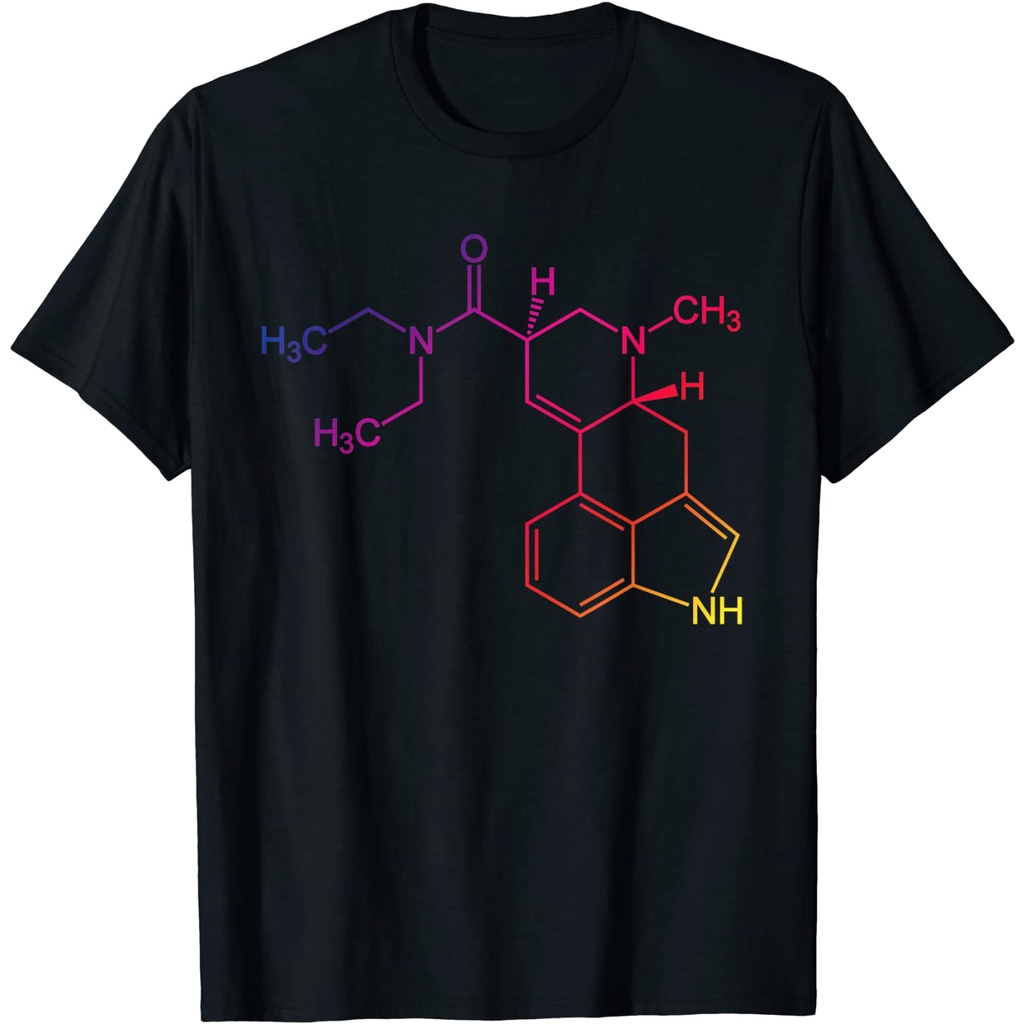 KAOS DISTRO LSD Molecule T-Shirt - Acid Psychedelic Drug Shirt Gift T-Shirt