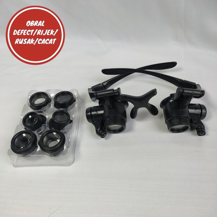 

Terlaris Kacamata Pembesar 25X Magnifier Dengan 2 Led - 9892Gj