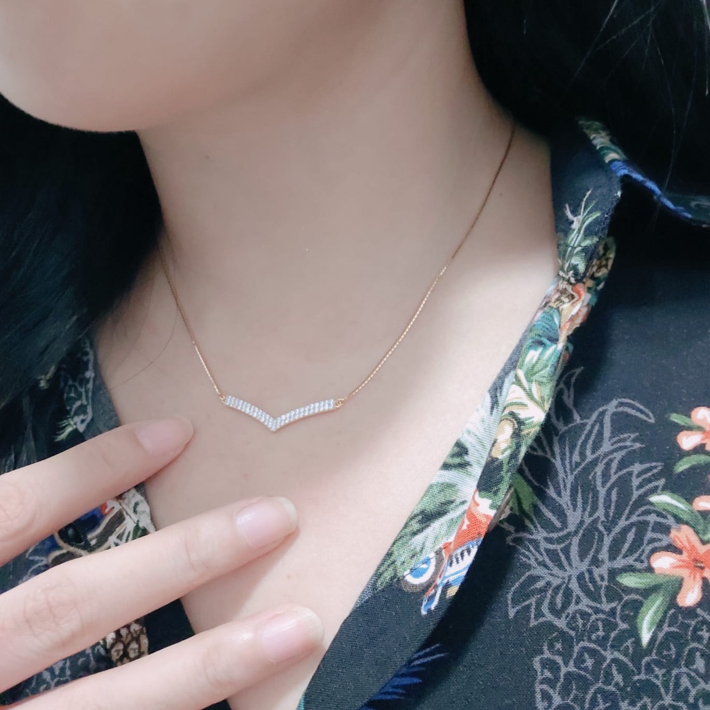 kalung fuji doubel italy emas asli