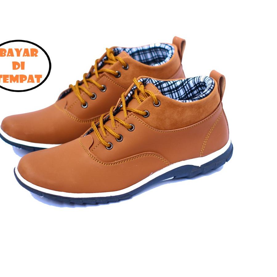 ♟ sepatu boot pria / sepatu boot tali pria / sepatu brodo pria / sepatu semi formal ➸