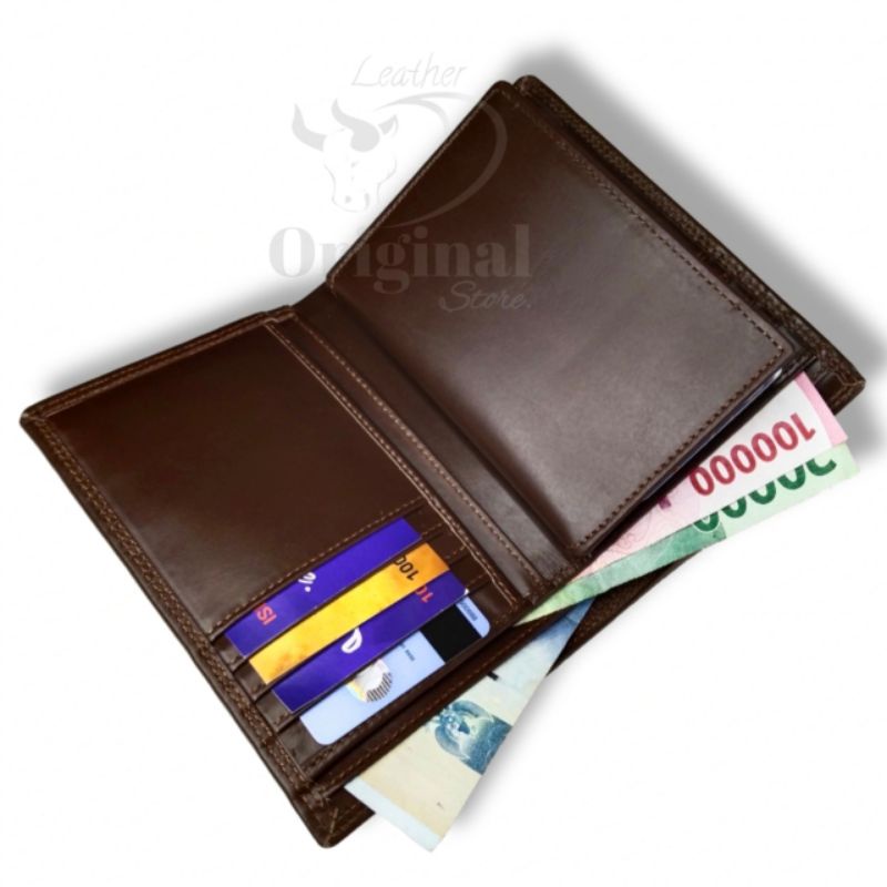 Dompet 100% Full Kulit Asli Luar Dalam Full up Model 3/4